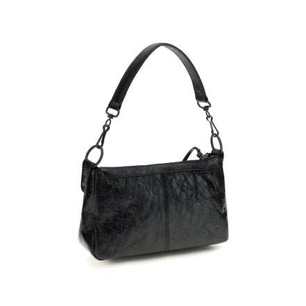 Sac à main Balenciaga en cuir d'agneau Ovis Aries Aries noir