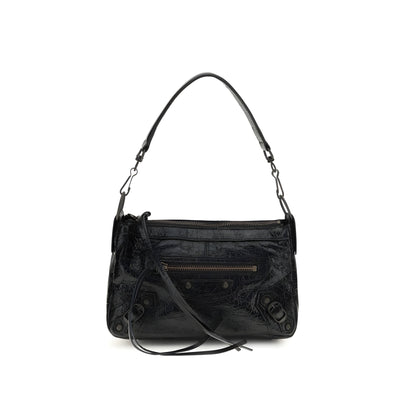 Balenciaga Black Leather Shoulder Bag