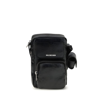 Balenciaga Black Leather Shoulder Bag