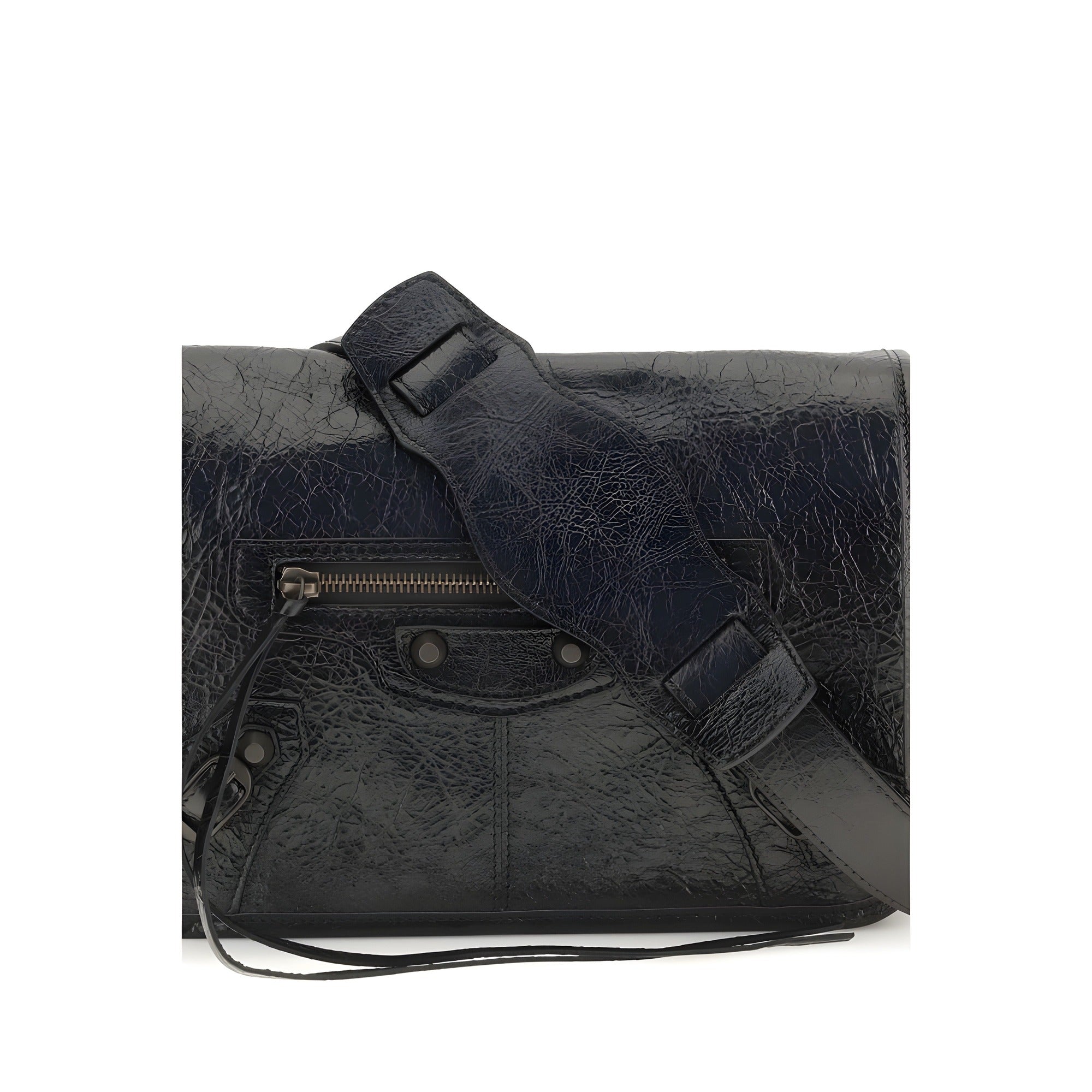 Balenciaga Black Leather Shoulder Bag