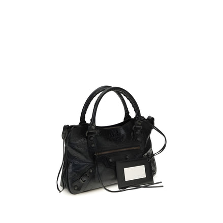 Balenciaga Black Leather Shoulder Bag
