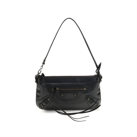 Balenciaga Black Leather Shoulder Bag