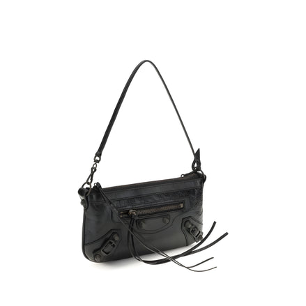 Balenciaga Black Leather Shoulder Bag