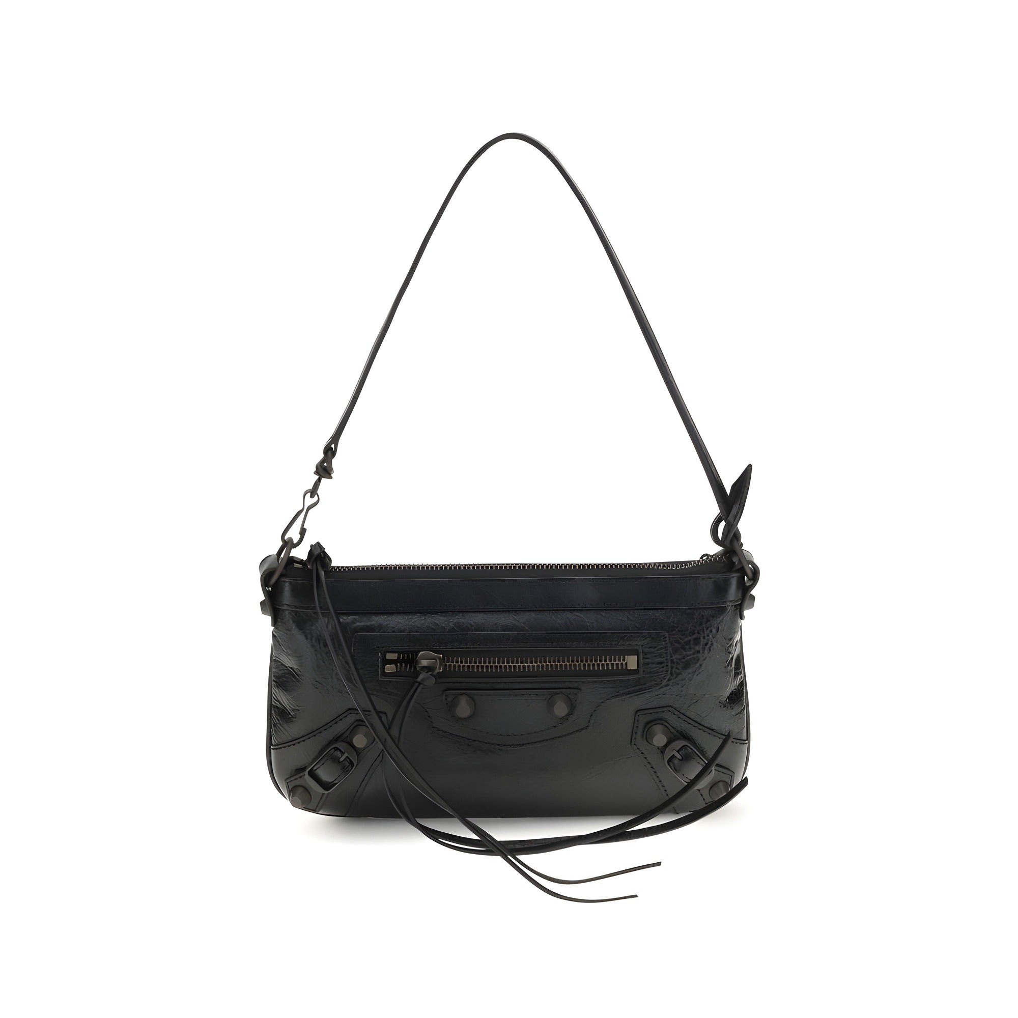 Balenciaga Black Leather Shoulder Bag