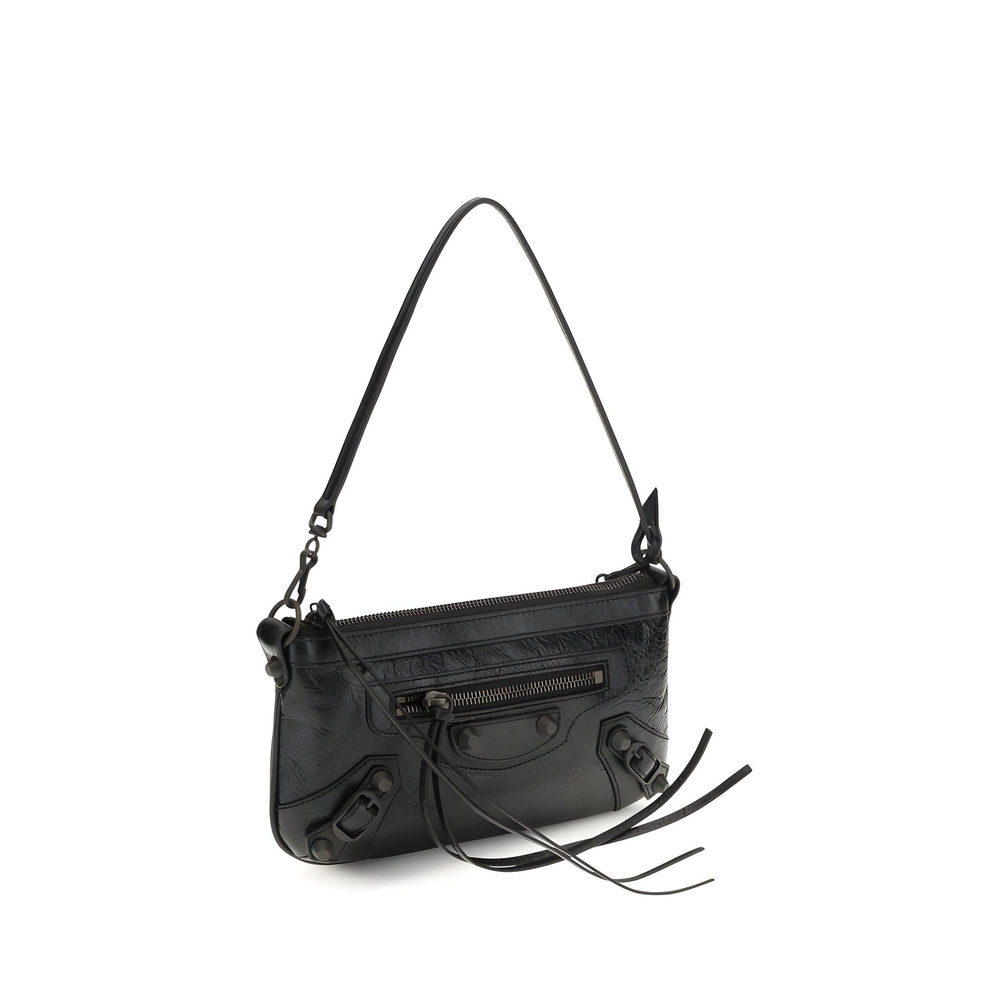 Balenciaga Black Leather Shoulder Bag