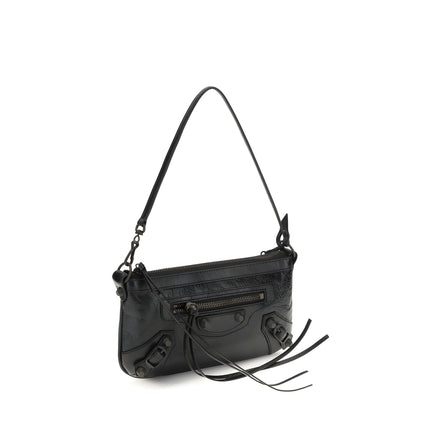 Balenciaga Black Leather Shoulder Bag