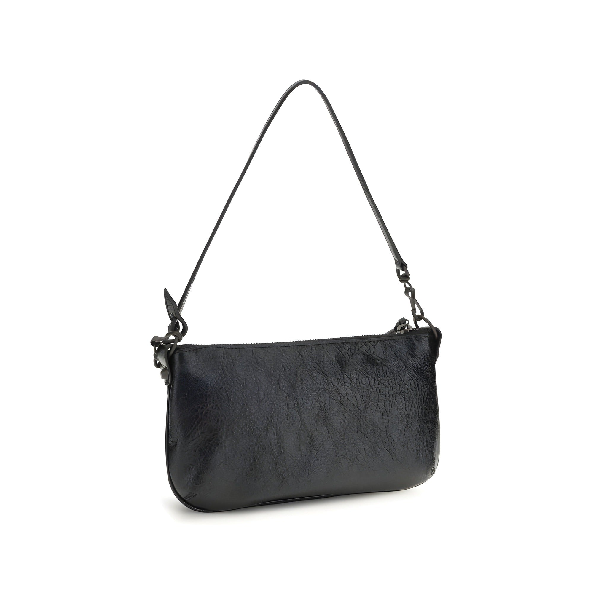 Balenciaga Black Leather Shoulder Bag