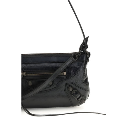 Balenciaga Black Leather Shoulder Bag