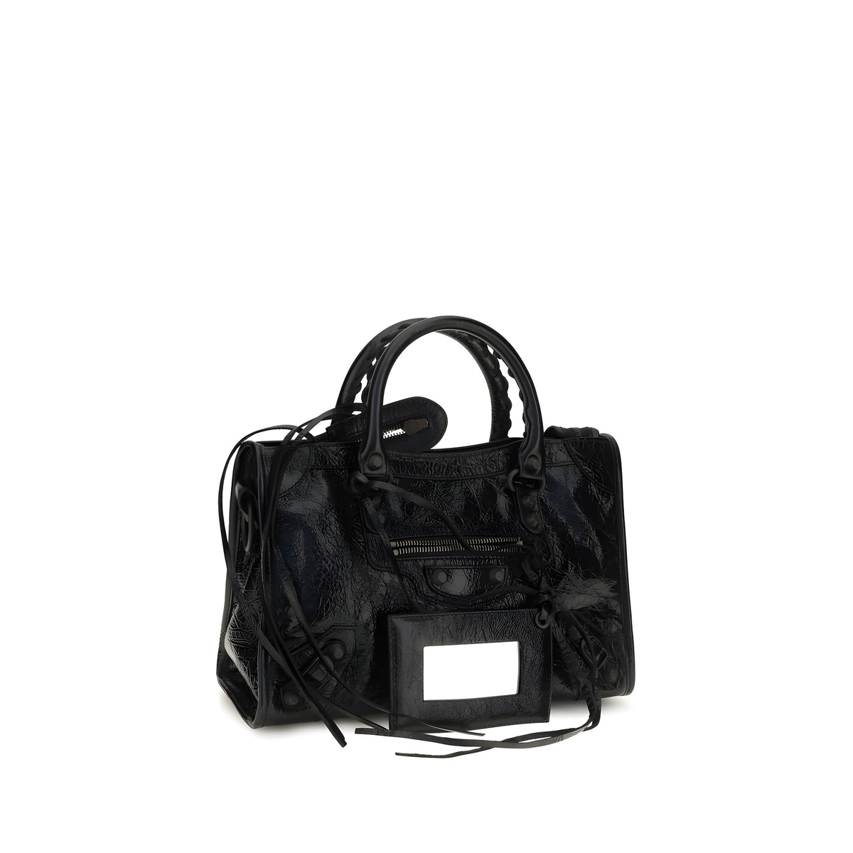 Balenciaga Black Lambskin Handbag