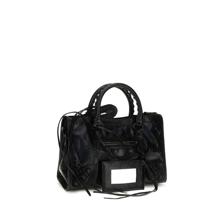 Balenciaga Black Lambskin Handbag
