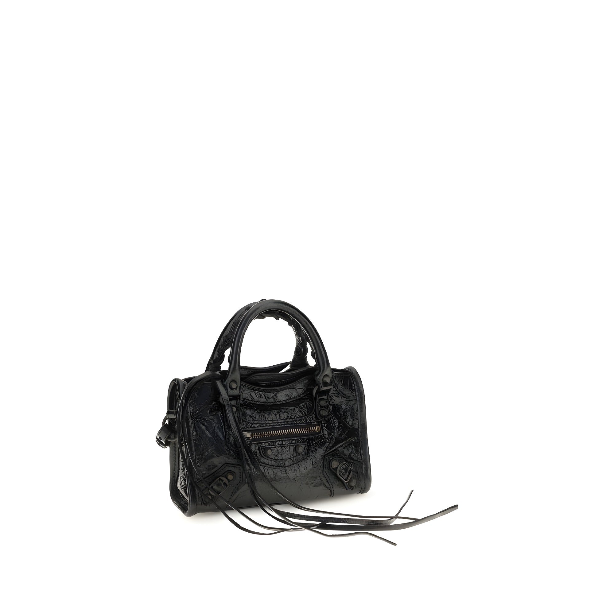 Balenciaga Black Lambskin Handbag
