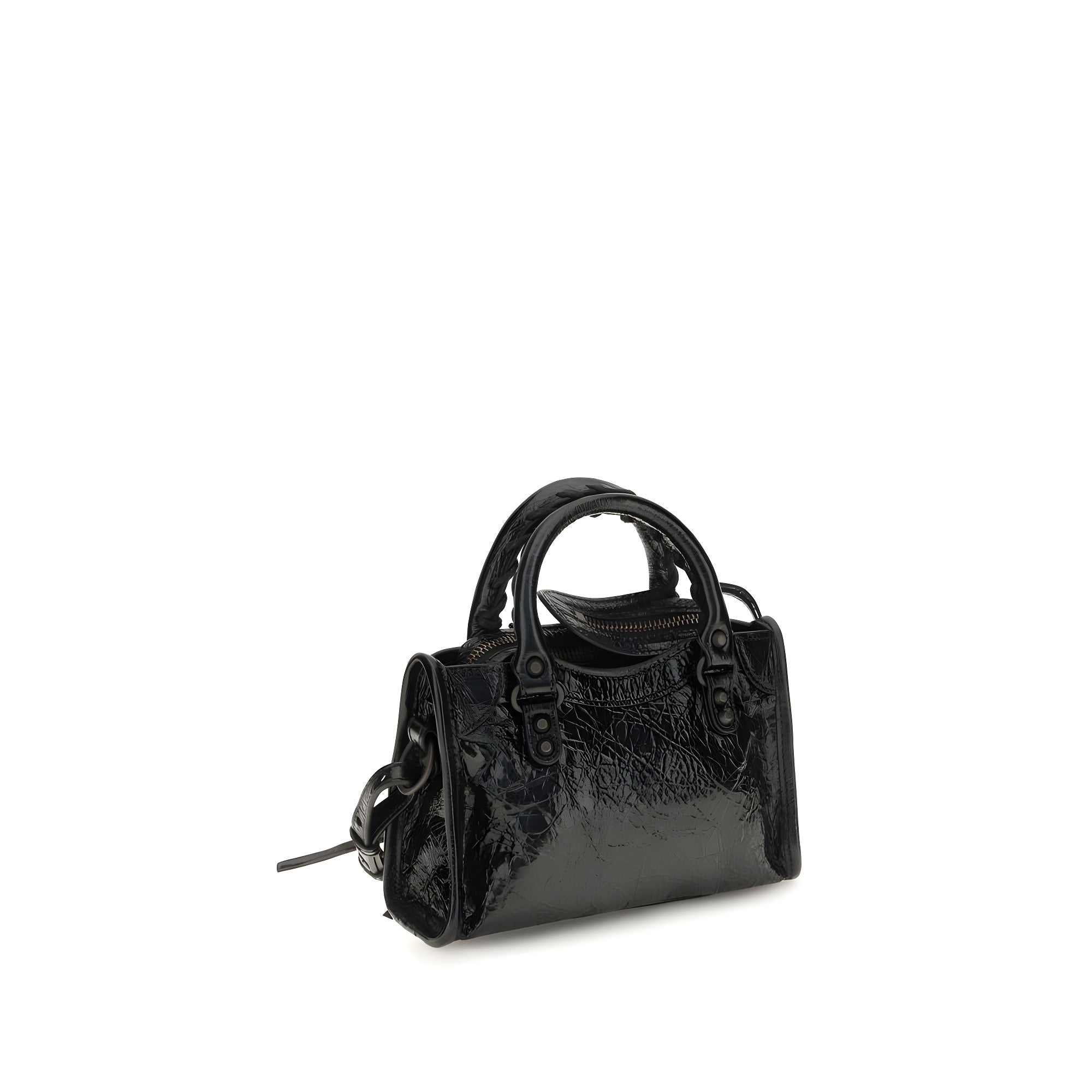 Balenciaga Black Lambskin Handbag
