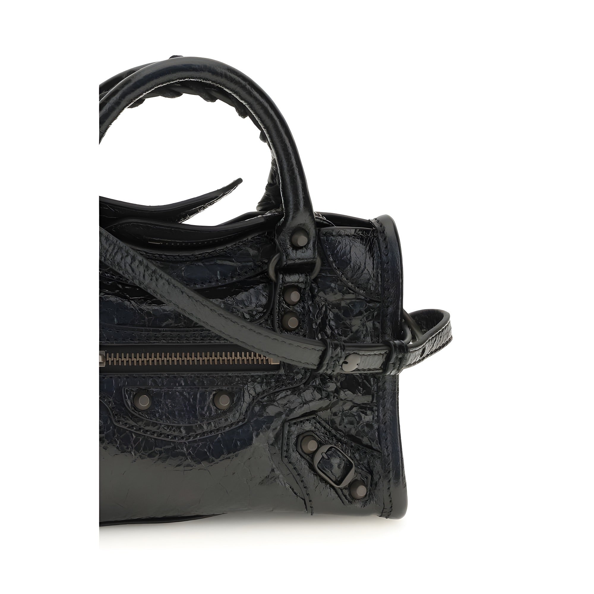 Balenciaga Black Lambskin Handbag