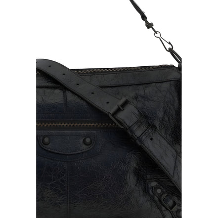 Balenciaga Black Lambskin Medium Shoulder Bag