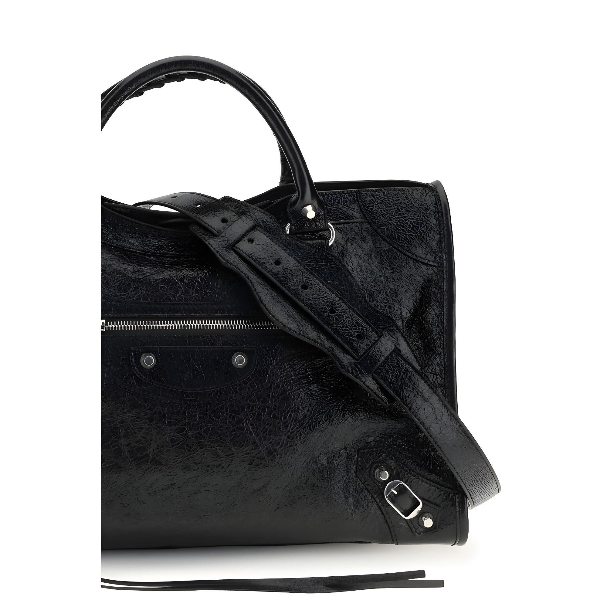 Balenciaga Black Lambskin Shoulder Bag