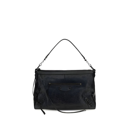 Balenciaga Black Lambskin Shoulder Bag