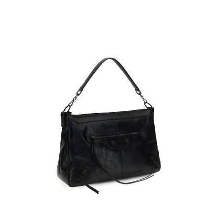 Balenciaga Black Lambskin Shoulder Bag