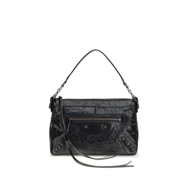 Balenciaga Black Lambskin Small Shoulder Bag