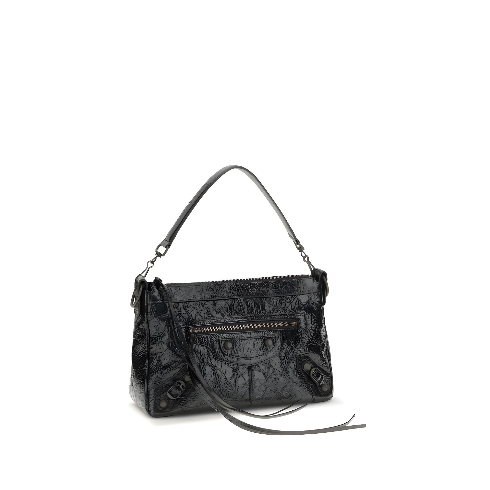 Balenciaga Black Lambskin Small Shoulder Bag