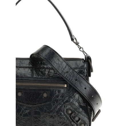 Balenciaga Black Lambskin Small Shoulder Bag