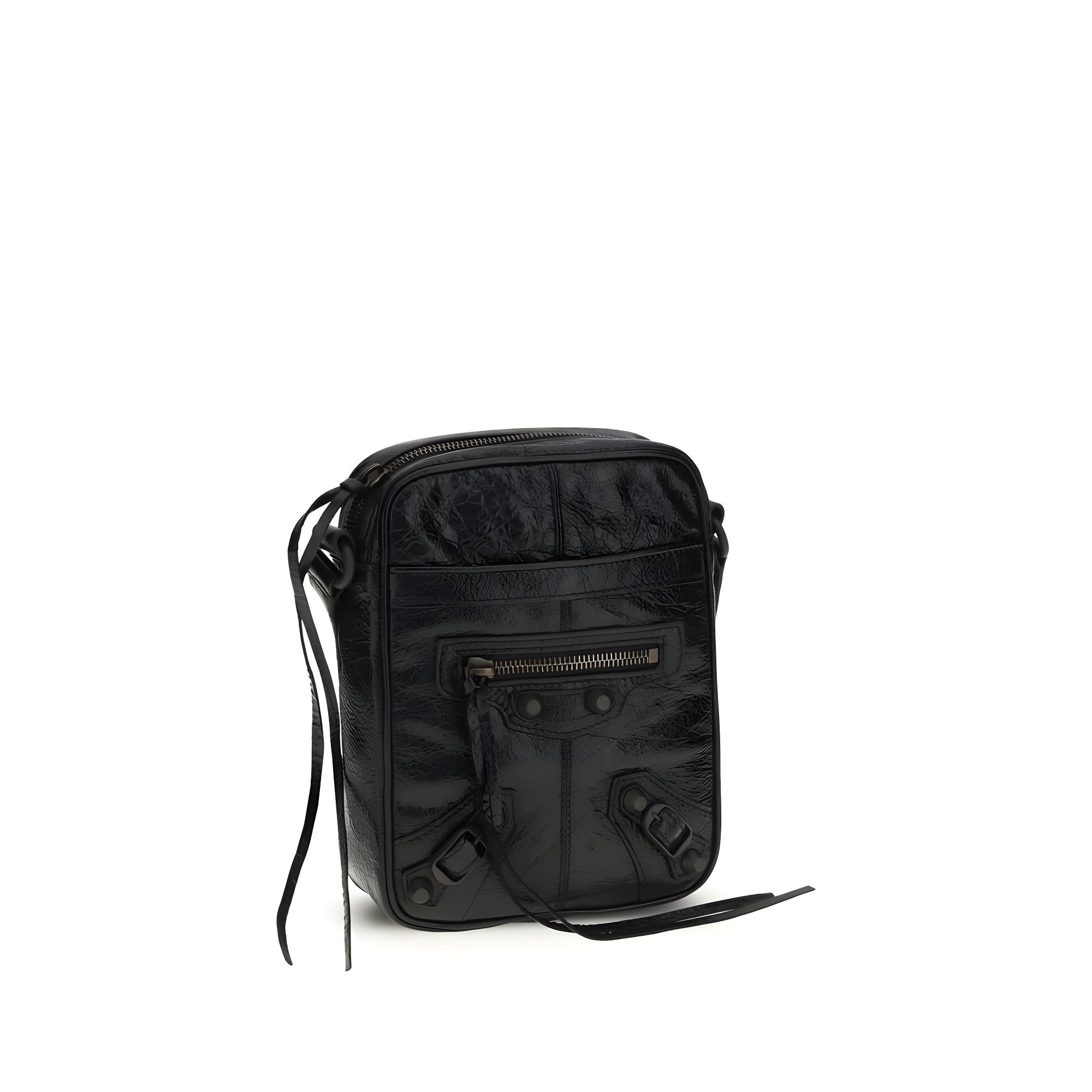 Balenciaga Black Leather Shoulder Bag