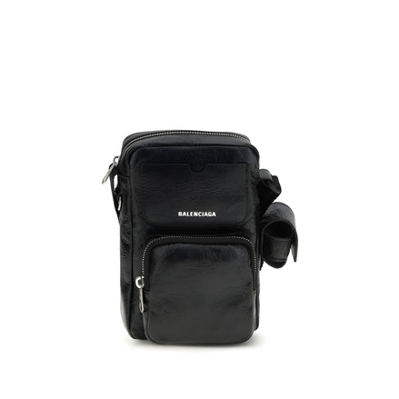 Balenciaga Black Leather Shoulder Bag