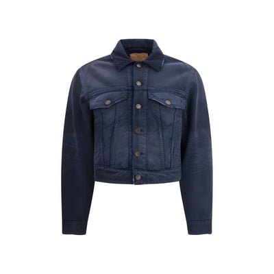 Balenciaga Blue Cotton Denim Jacket