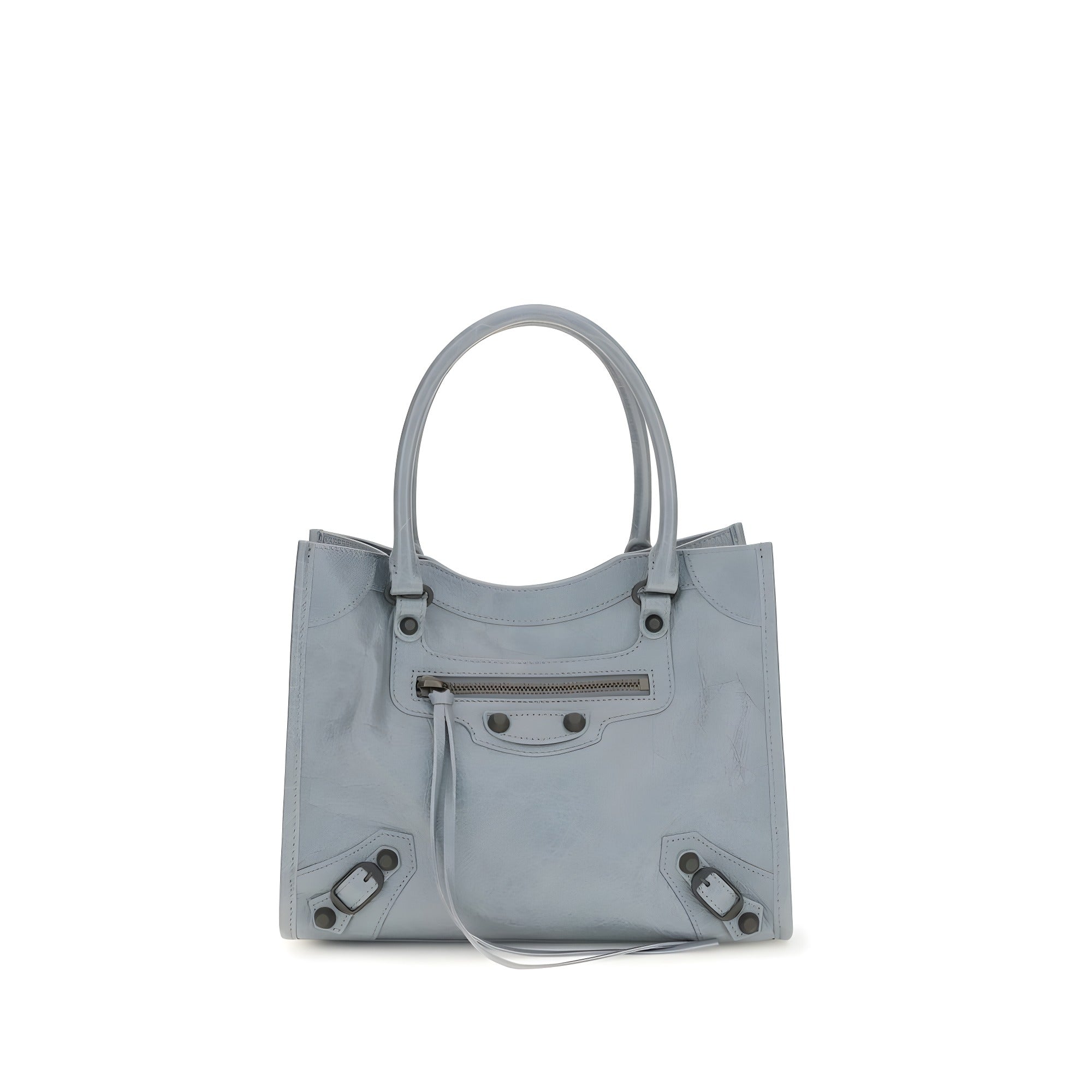 Balenciaga Blue Lambskin Shoulder Bag