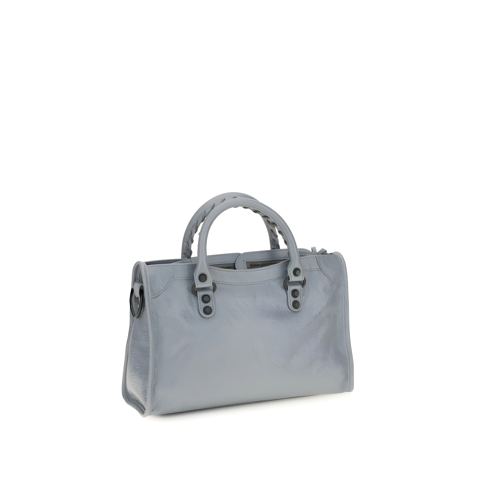 Balenciaga Blue Lambskin Shoulder Bag