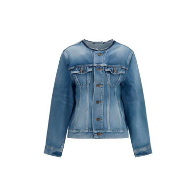 Balenciaga Blue Wool Oves Aries Denim Jacket
