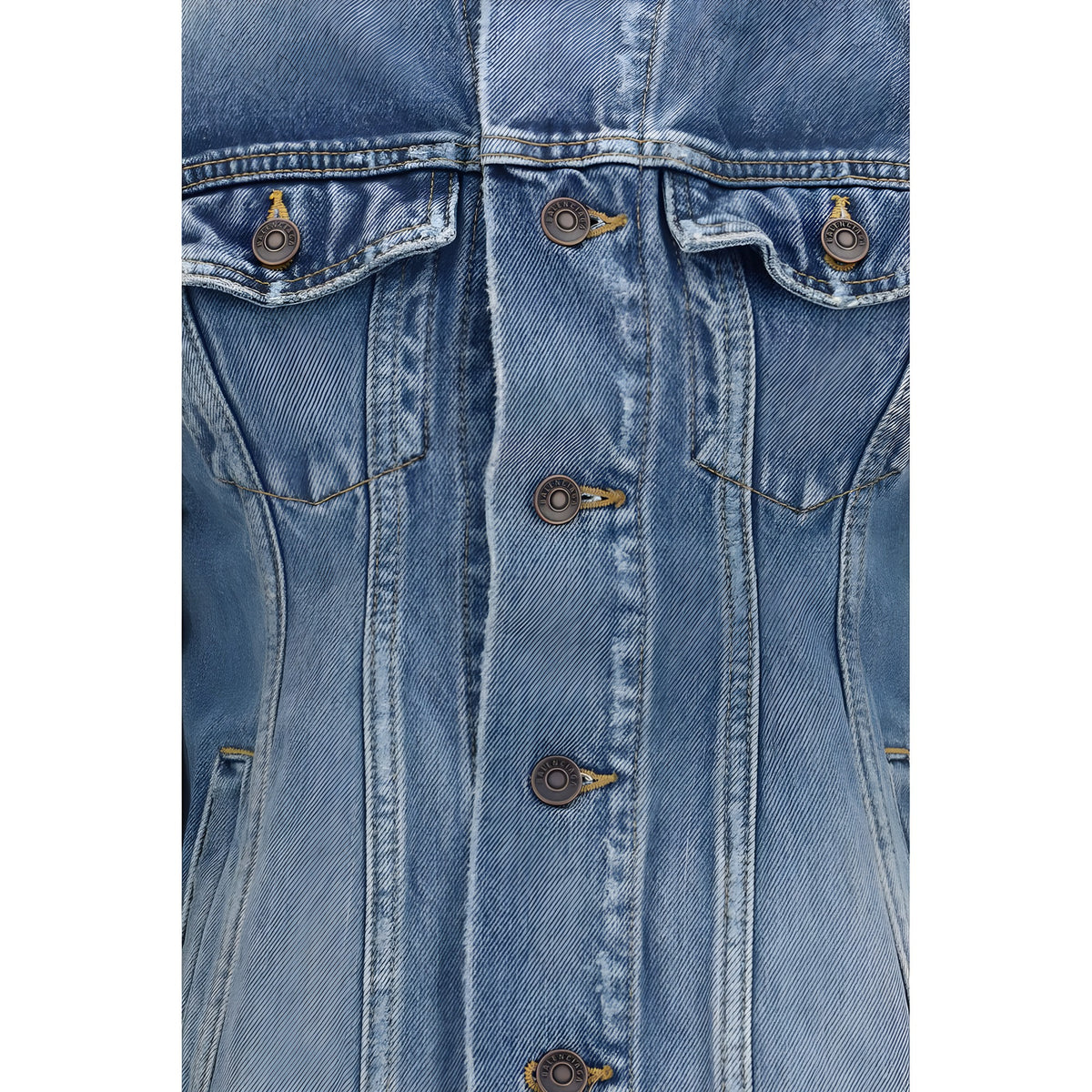 Balenciaga Blue Wool Oves Aries Denim Jacket