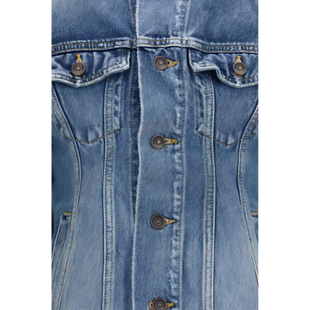 Balenciaga Blue Wool Oves Aries Denim Jacket