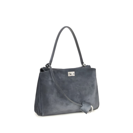 Balenciaga Gray Calf Leather Shoulder Bag
