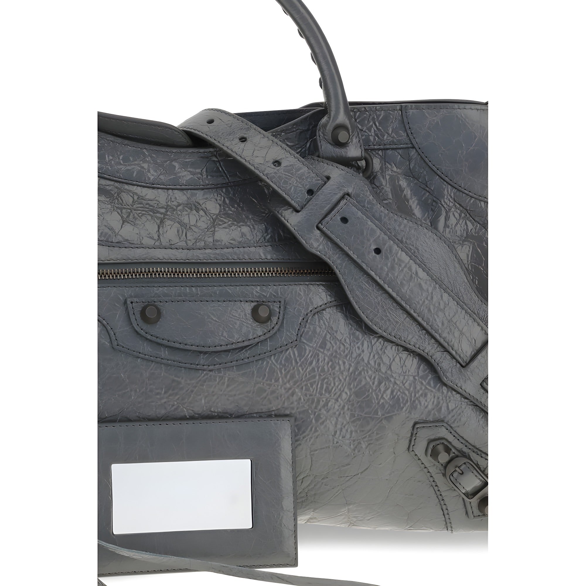 Balenciaga Gray Lambskin Shoulder Bag