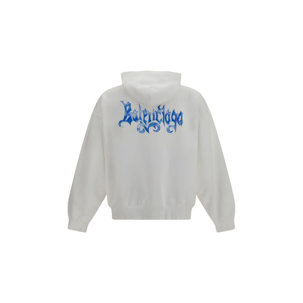Balenciaga White Cotton Sweatshirt