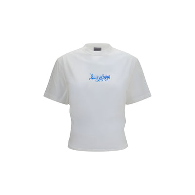 Balenciaga White Cotton T-Shirt
