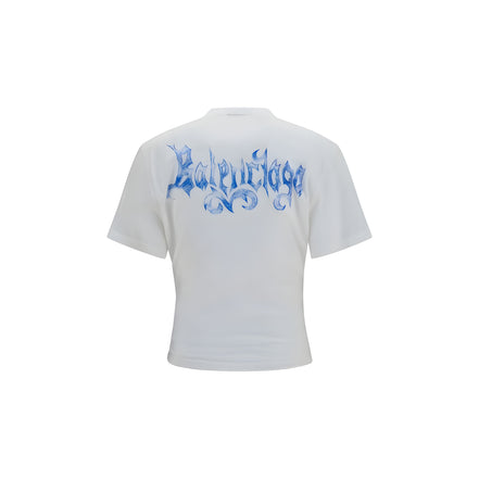 Balenciaga White Cotton T-Shirt