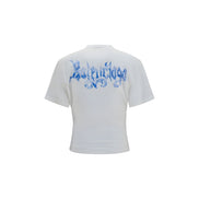 Balenciaga White Cotton T-Shirt