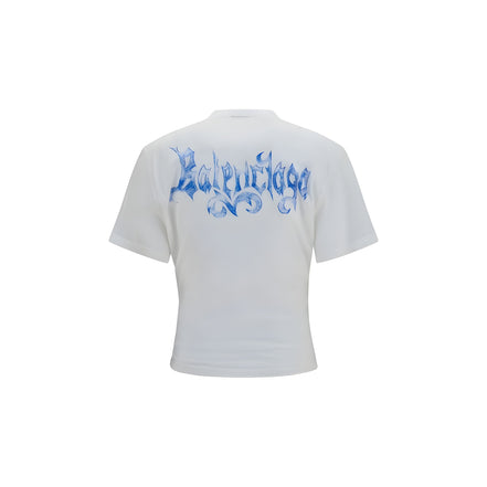Balenciaga White Cotton T-Shirt