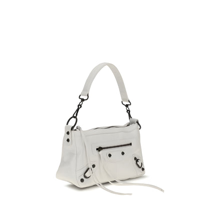 Balenciaga White Lambskin Handbag