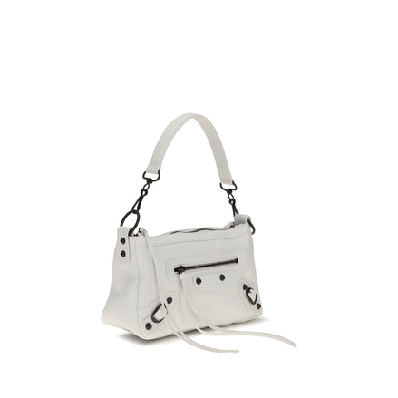 Balenciaga White Lambskin Handbag