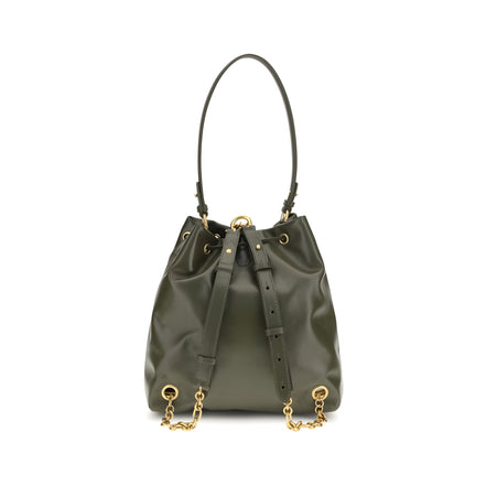 Balmain Bicolor Calf Leather Backpack