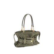 Balmain Bicolor Calf Leather Handbag