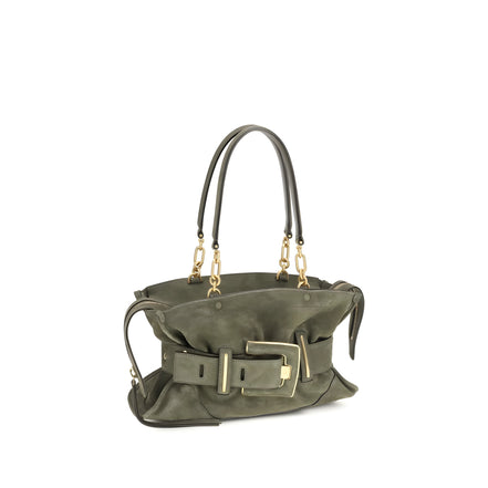 Balmain Bicolor Calf Leather Handbag