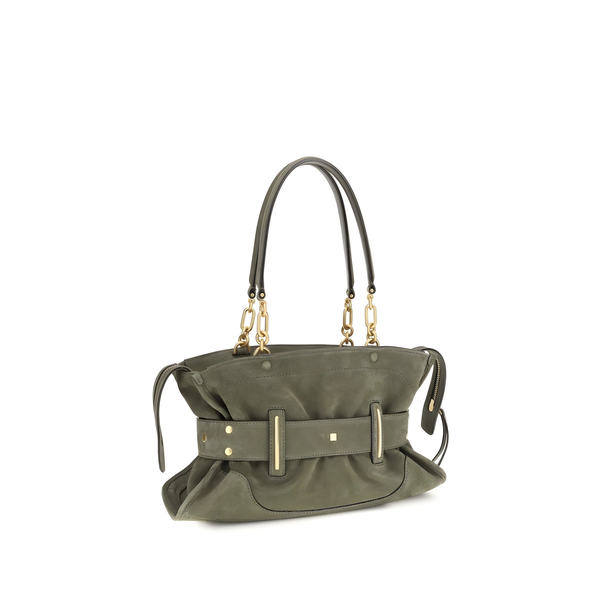 Balmain Bicolor Calf Leather Handbag