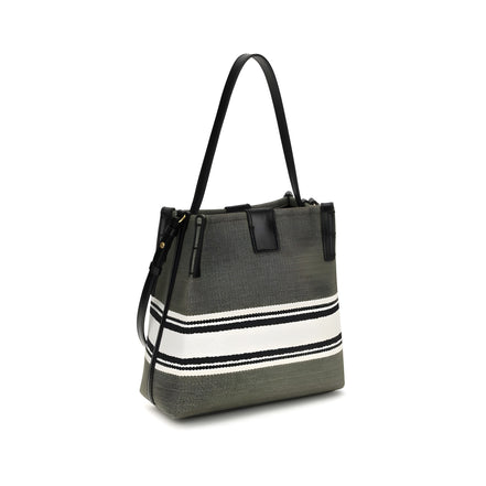 Balmain Bicolor Cotton Backet Bag