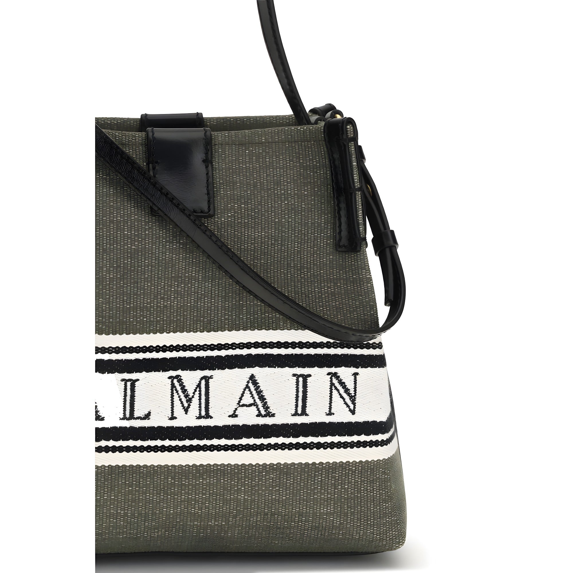Balmain Bicolor Cotton Backet Bag