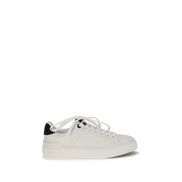 Balmain Black Calf Leather Low Top Sneakers