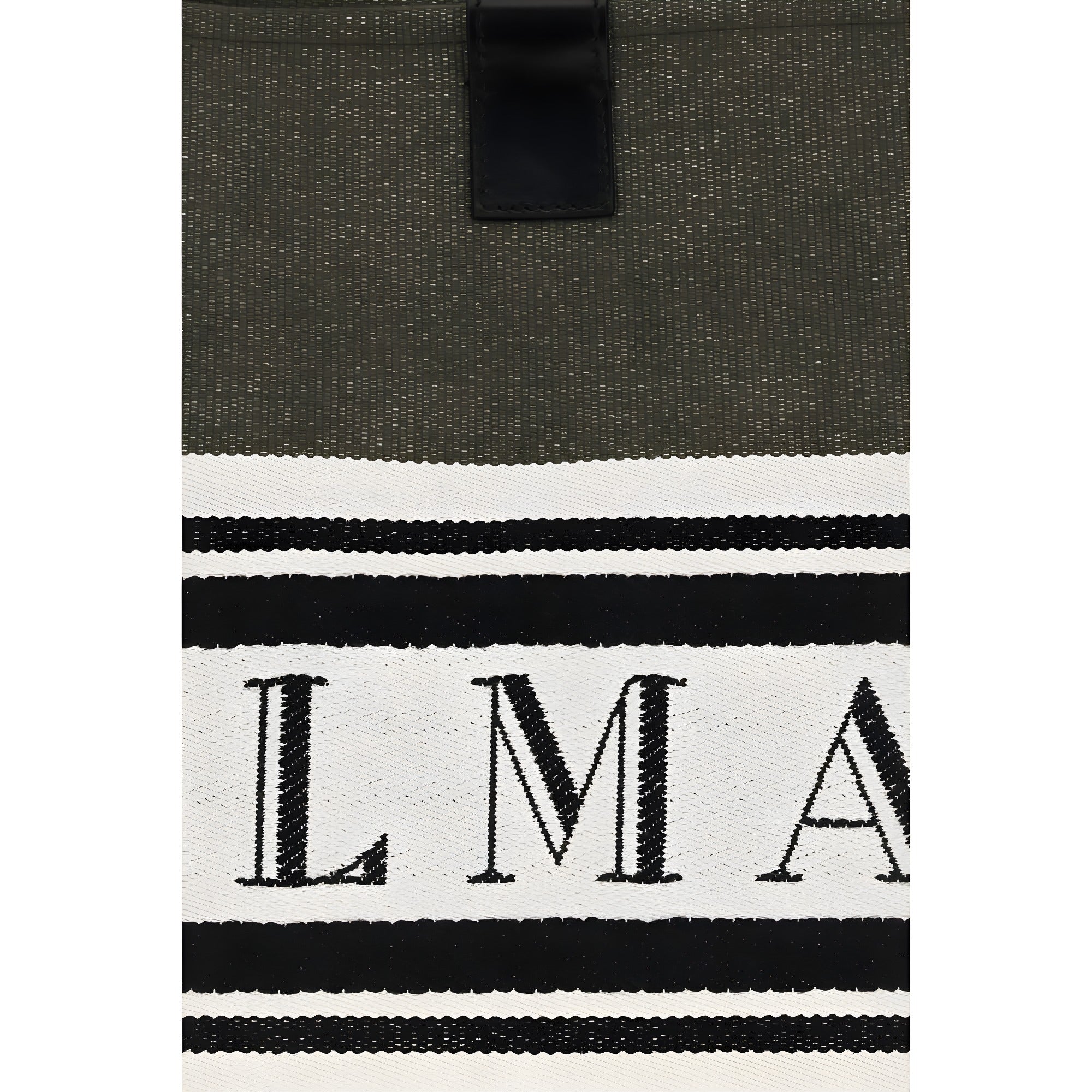 Balmain Black Cotton Shoulder Bag