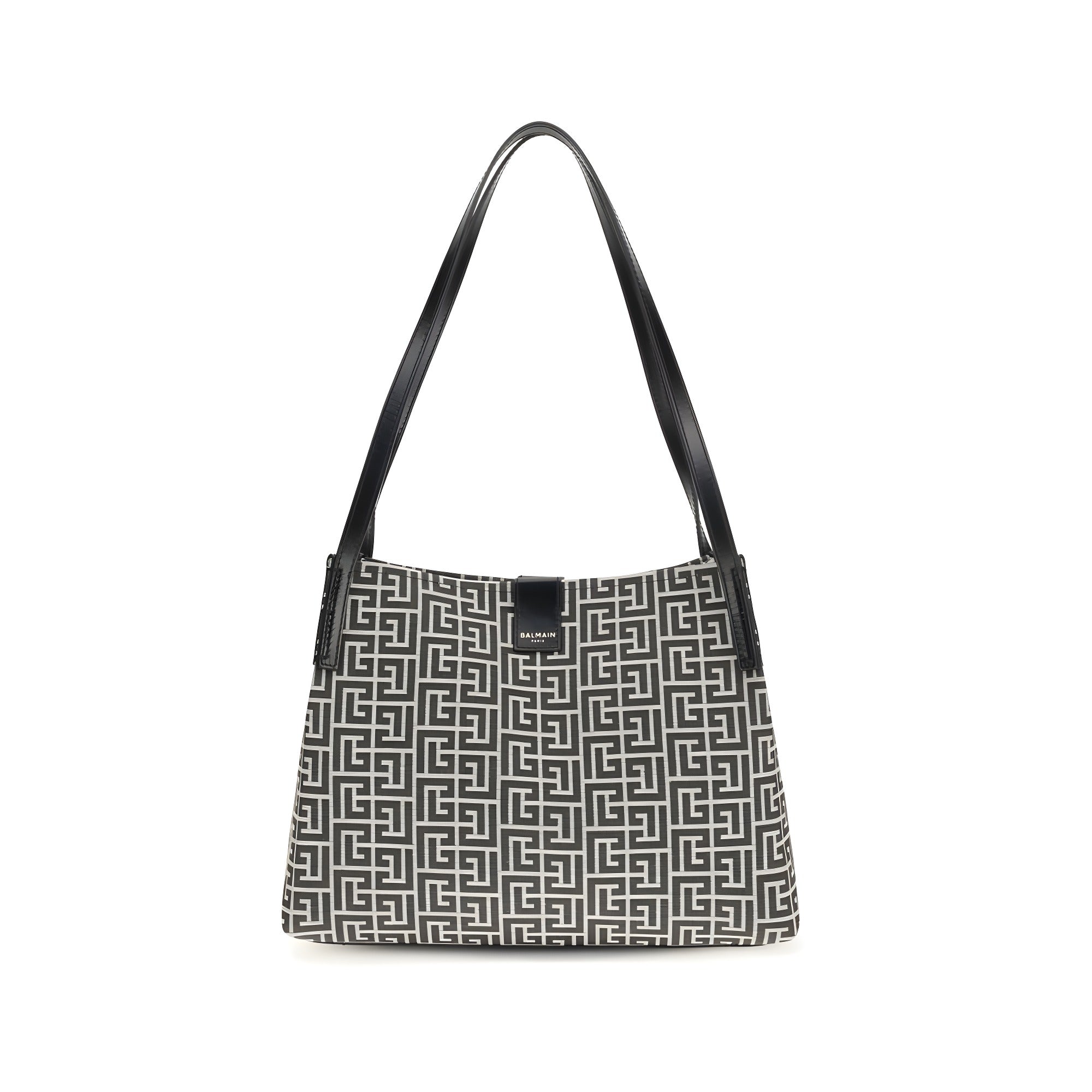 Balmain Black Cotton Shoulder Bag